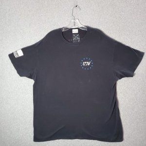 Howitzer‎ Patriot Men Shirt 2XL Black Keep America Free Graphic Short Sleeve Tee